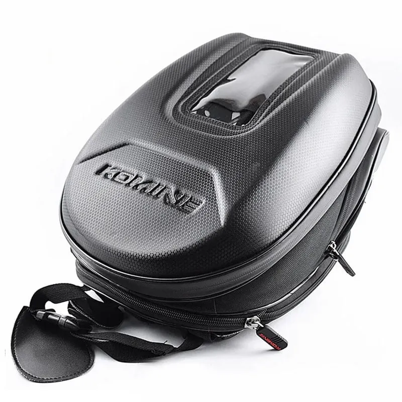 GENERICO - Maleta Tanquera Colin Para Moto Komine Diseño Carbon