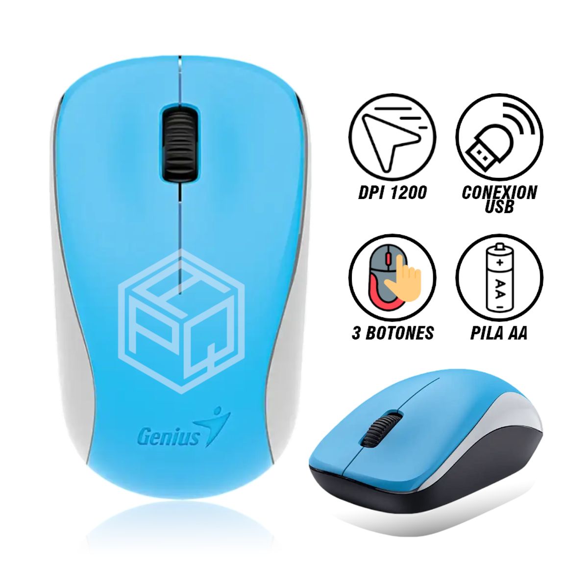 GENIUS GX - MOUSE GENIUS INALÁMBRICO NX-7000 - AZUL