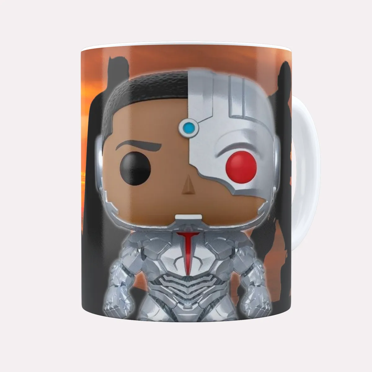 NACIONAL - Taza liga de la justicia Pack x 6 unid