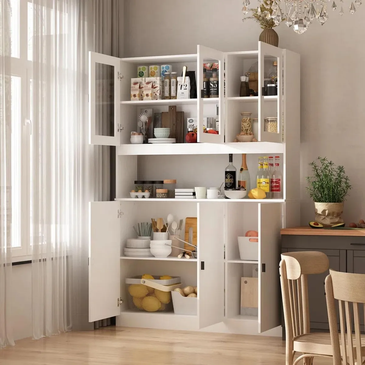 MUEBLES CRISOSTOMO - Alacena de Cocina Blanco 110cm