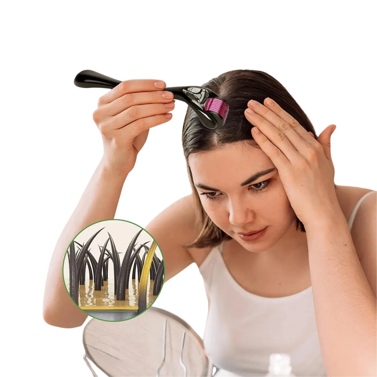 ROHS - Dermaroller Rodillo Para la Barba Piel y Cabello 05mm