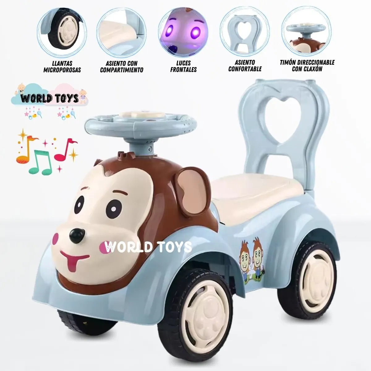 BABY - Correpasillo Musical «MONTY» Edición Limitada Light Blue
