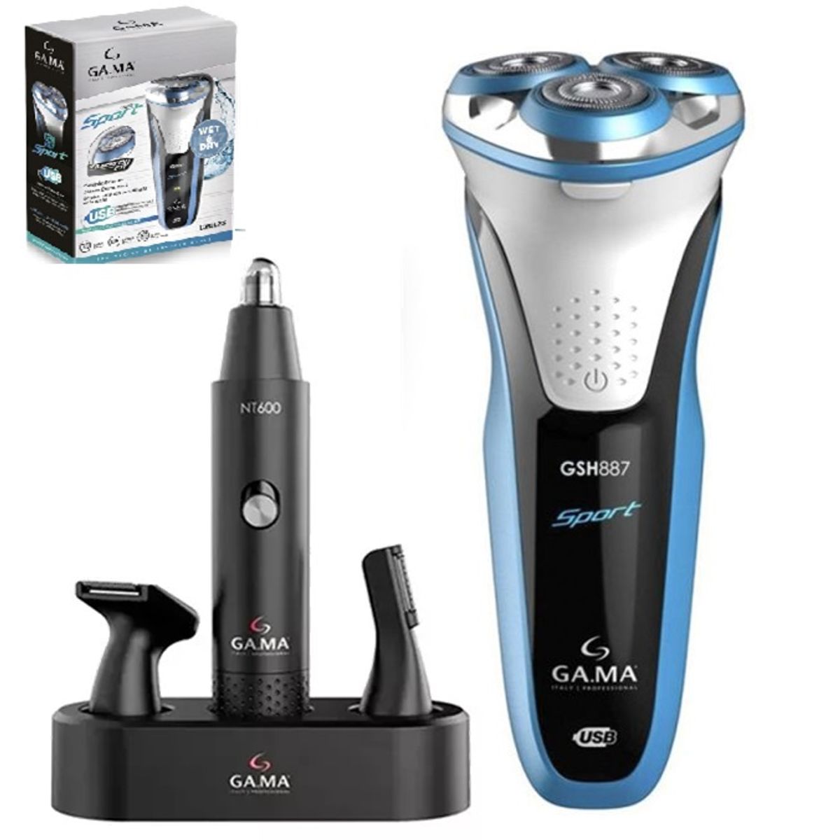 GAMA - Combo Trimer Gama + Afeitadora Inalambrica G-BLADE