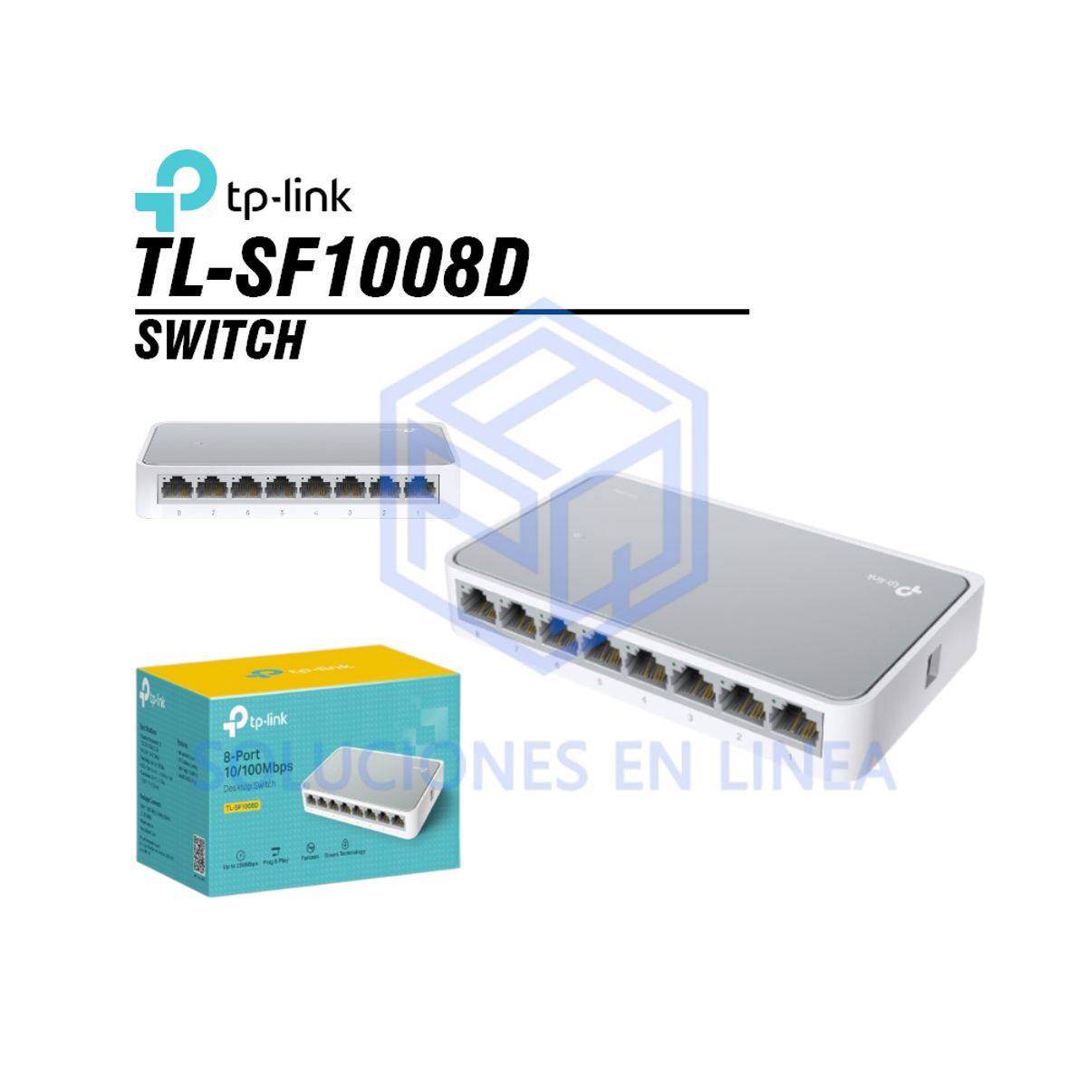TP LINK - Switch TP-LINK TL-SF1008D 8 Puertos