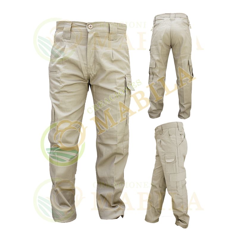 GENERICO - Pantalón Táctico Ripstop Antidesgarro - Beige - Hombre