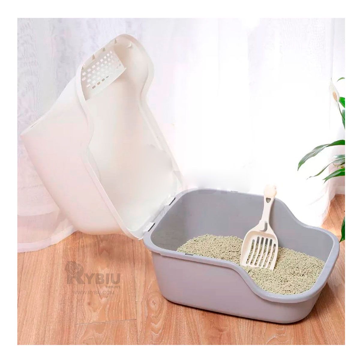 GENERICO - Arenero Portatil con Pala Cernidora Plomo Y+Papel de Regalo