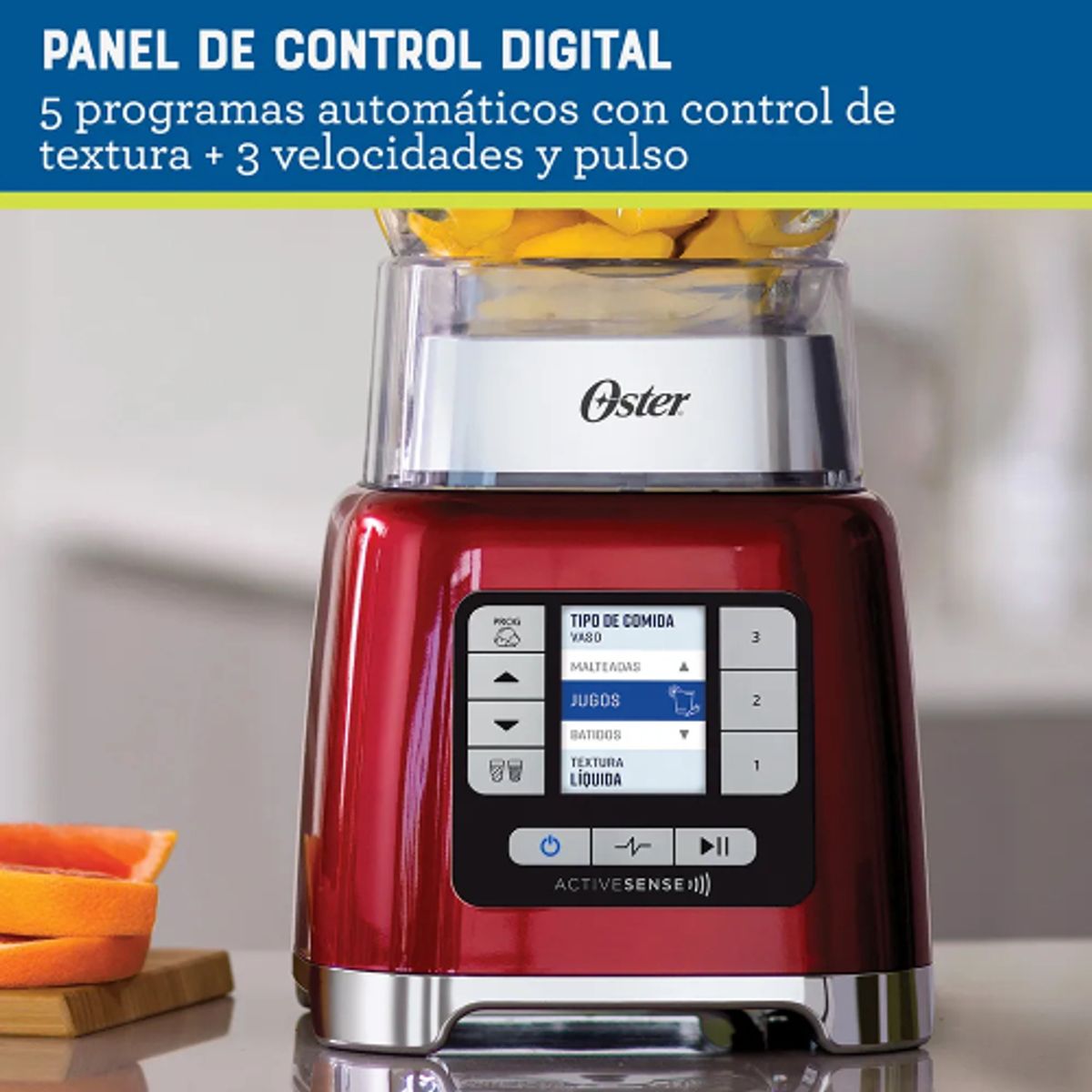OSTER - Licuadora Oster® ActiveSense™ con Blend-N-Go BLSTTDGRBG