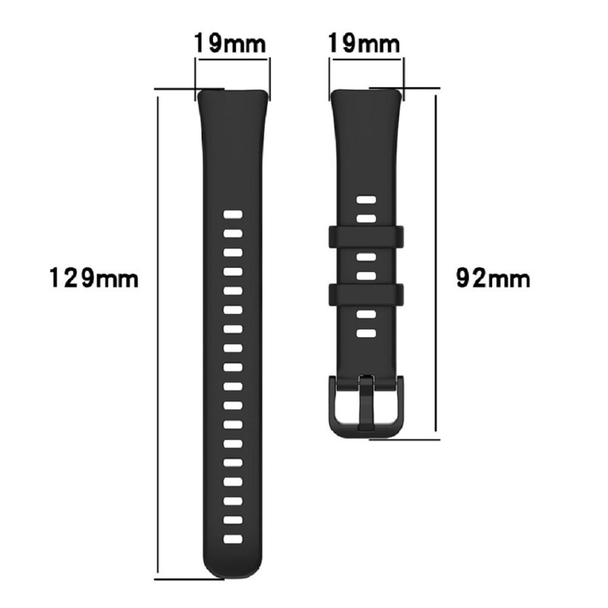 GENERICO - CORREA SILICONA PARA HUAWEI HONOR BAND 8,9 - PLOMO