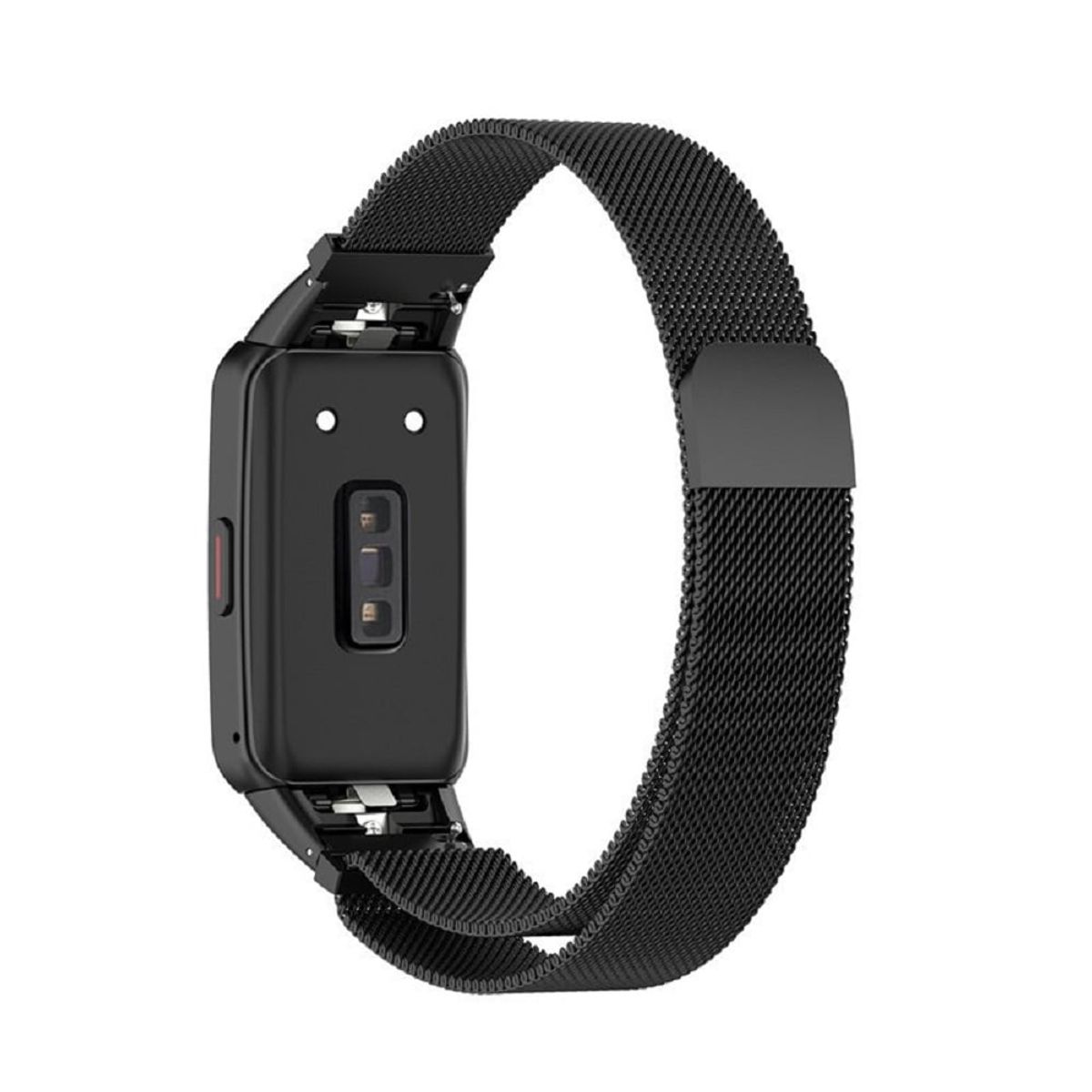 GENERICO - CORREA IMANTADA ACERO INOX PARA HUAWEI HONOR BAND 7 - NEGRO