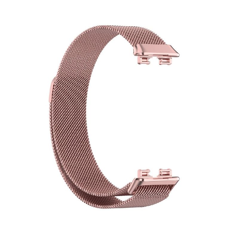 GENERICO - CORREA IMANTADA ACERO INOX PARA HUAWEI BAND 8,9 - ROSE ROSE