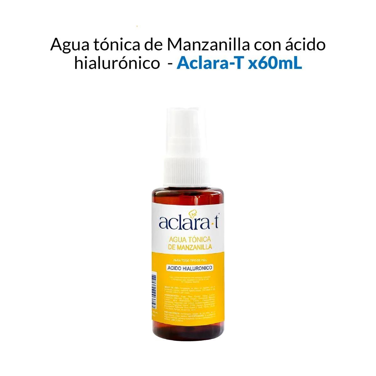 GENERICO - Agua Tónica De Manzanilla Con Ácido Hialurónico - Aclara-T 60Ml_.
