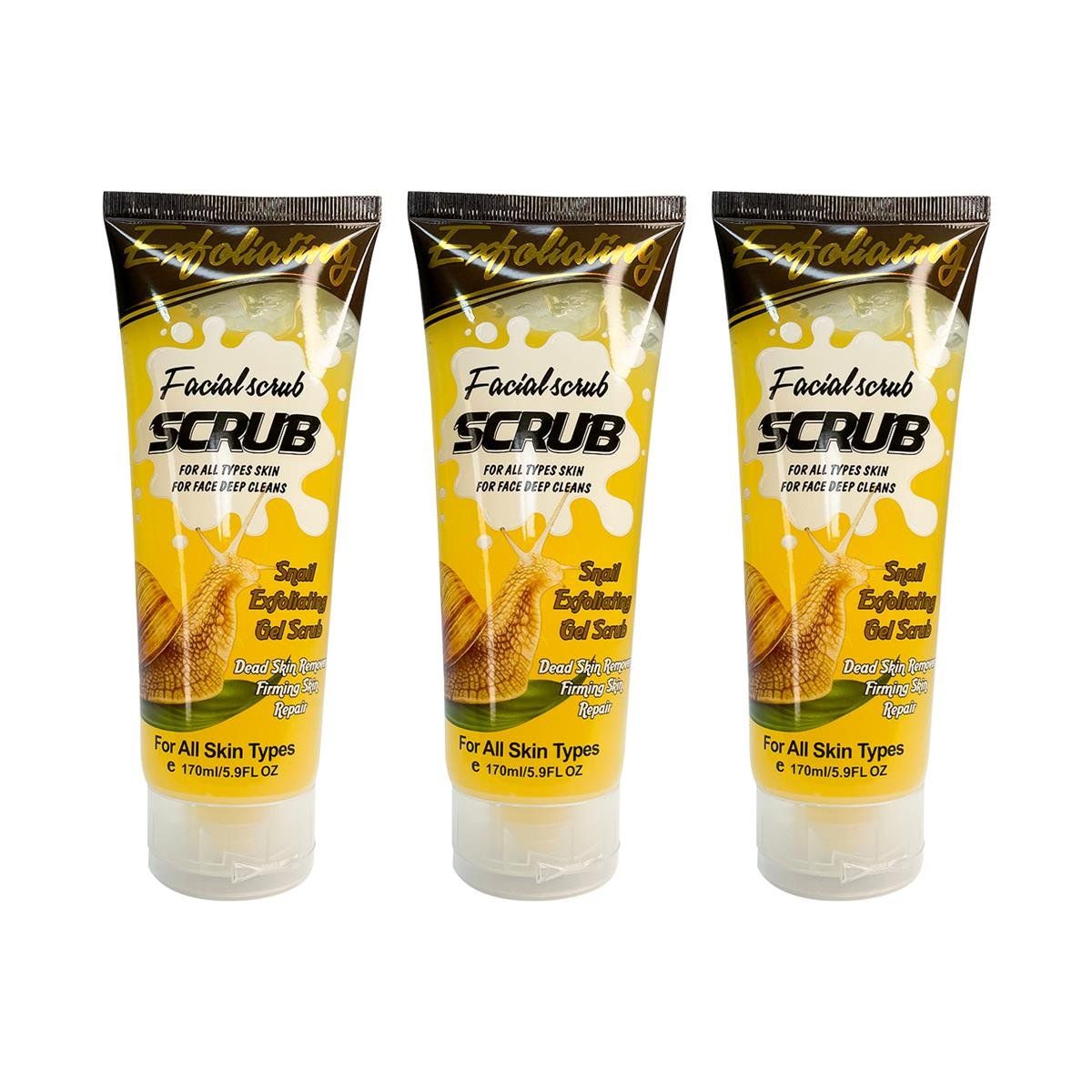 WOKALI - 3 Gel Exfoliante De Caracol 170Ml  Wokali_.