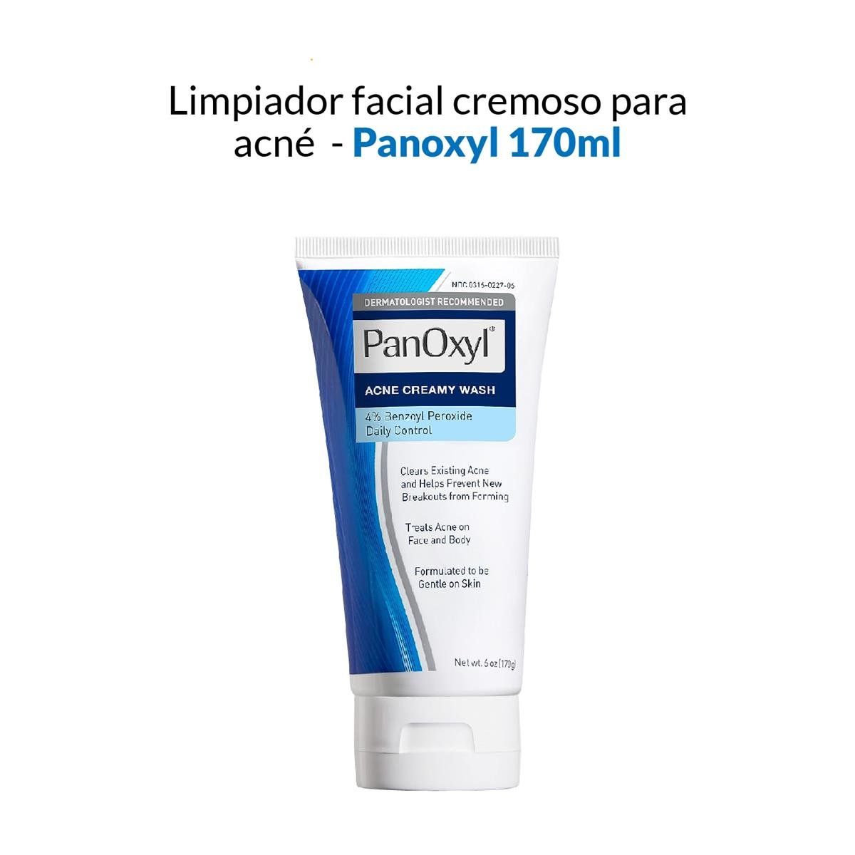 GENERICO - Limpiador Facial Cremoso para Acné 170gr Panoxyl_.