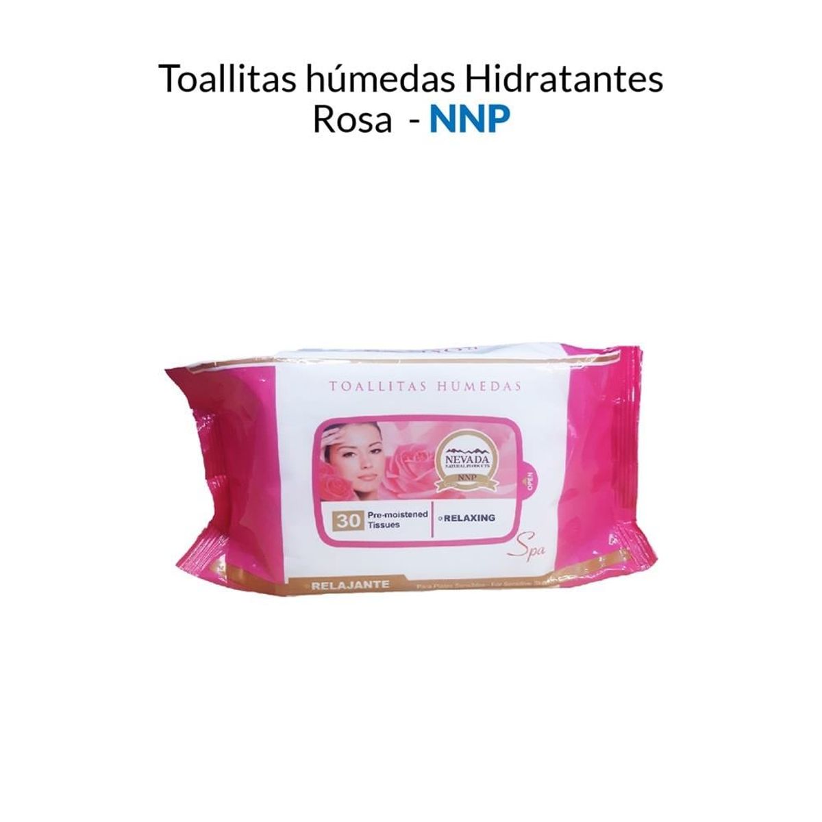 NEVADA NATURAL PRODUCTS - Toallitas Húmedas Hidratantes Rosa - Nnp_.