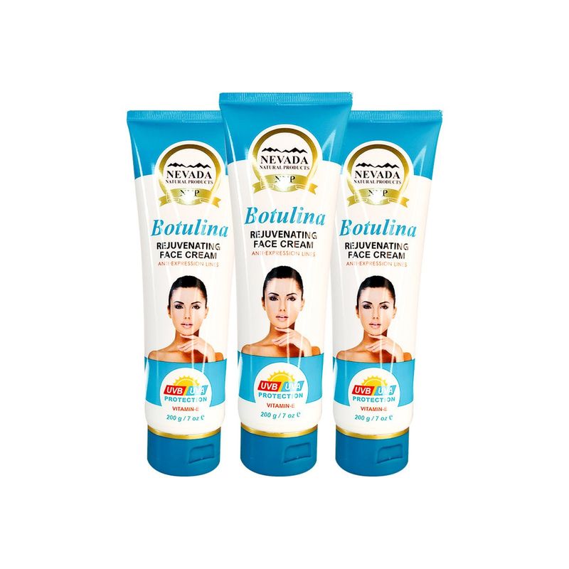 NEVADA NATURAL PRODUCTS - 3 Crema Facial Rejuvenece Botulina 200g - NNP_.