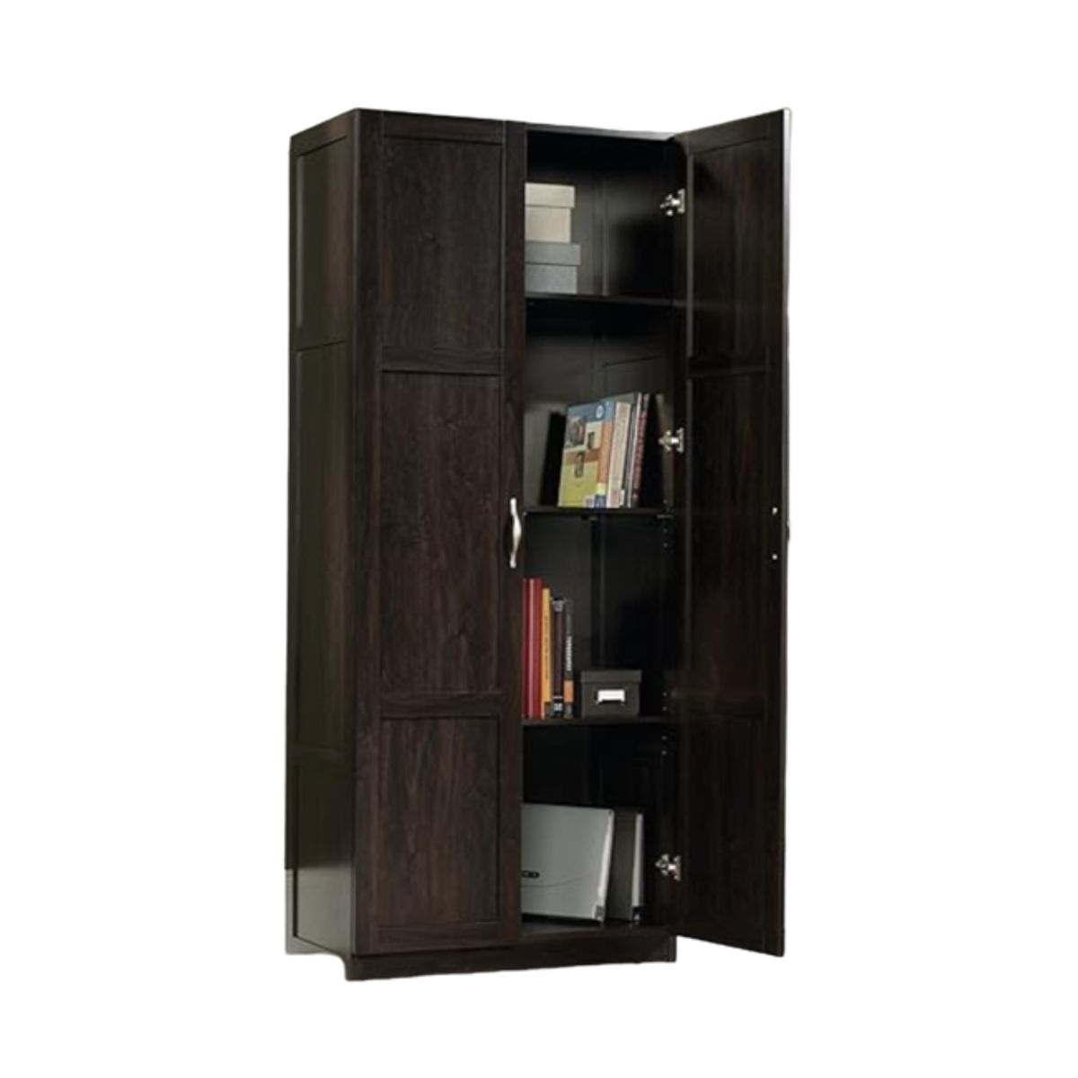 GENERICO - Armario de almacenamiento con estantes en marrón