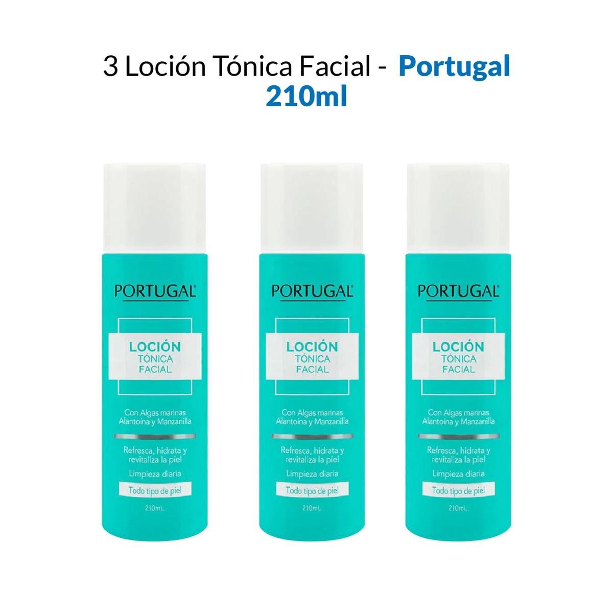 GENERICO - 3 Loción Tónica Facial - Portugal 210ml_.