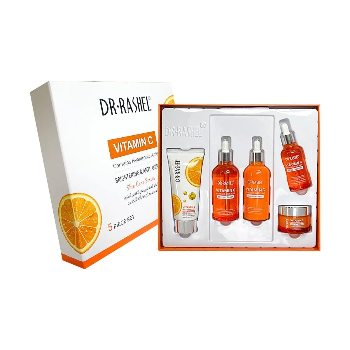 GENERICO - Kit Vitamina C Con Ácido Hialurónico Iluminador Y Antienvejecimiento_.