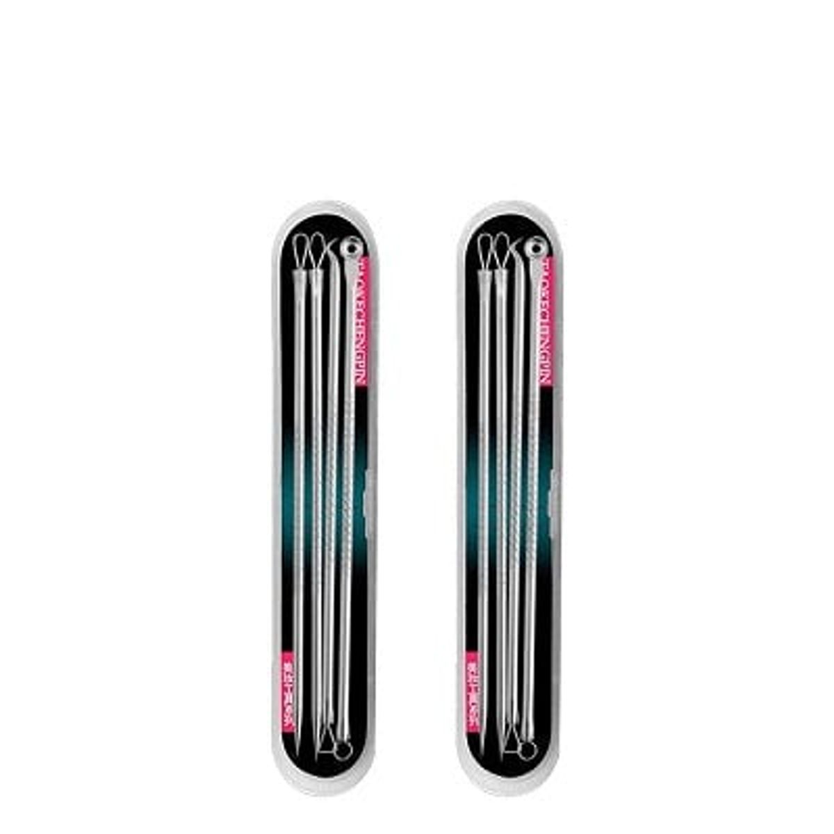 GENERICO - 2 Kit Removedor De Espinillas Puntos Negros Granos 4 Piezas_.