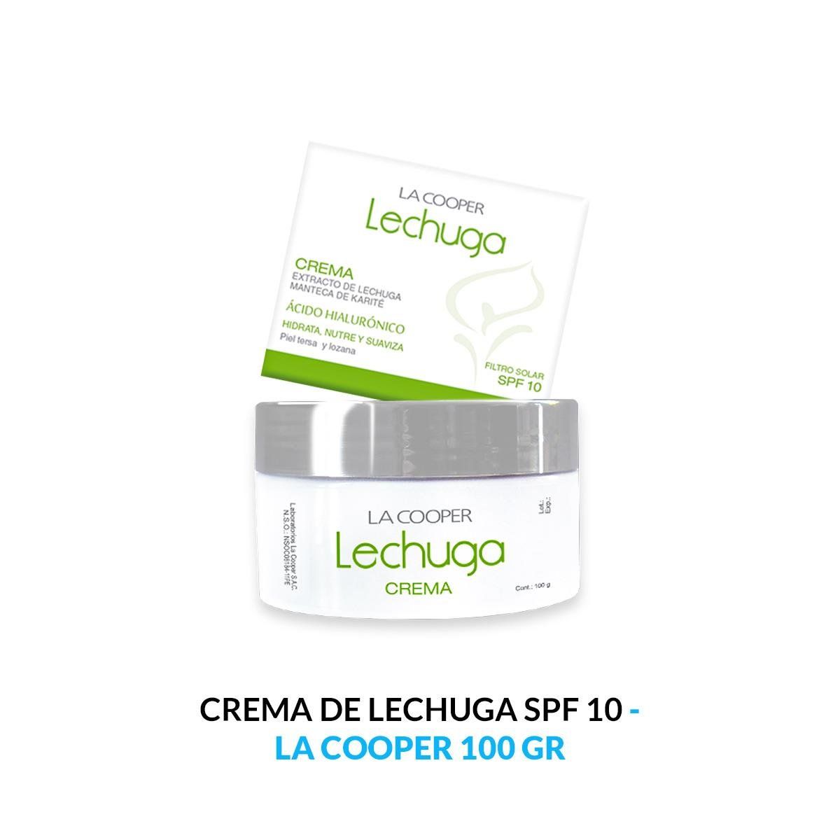 GENERICO - Crema De Lechuga Spf 10 - La Cooper 100 Gr_.