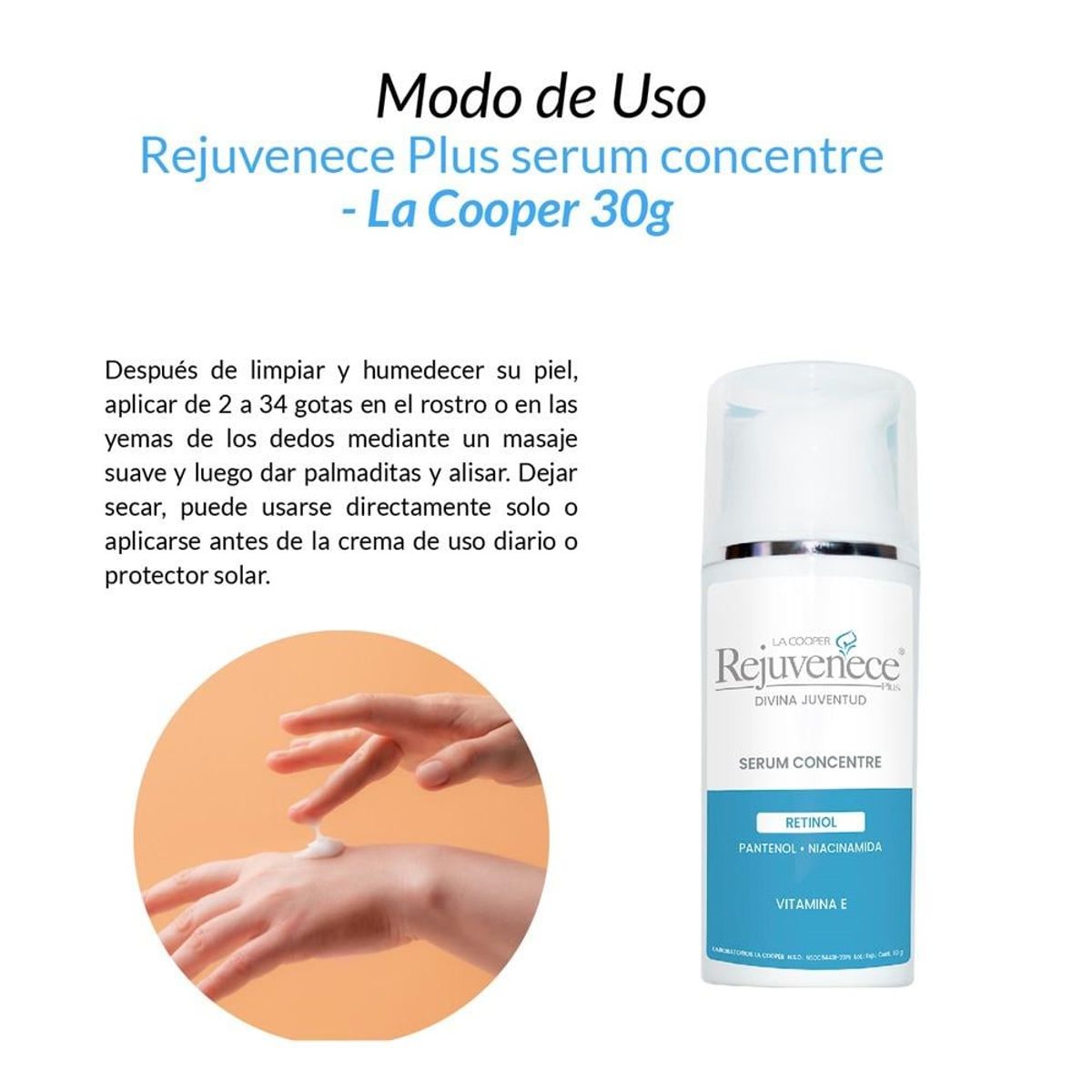 GENERICO - Rejuvenece Plus Serum Concentre Retinol - La Cooper 30G_.