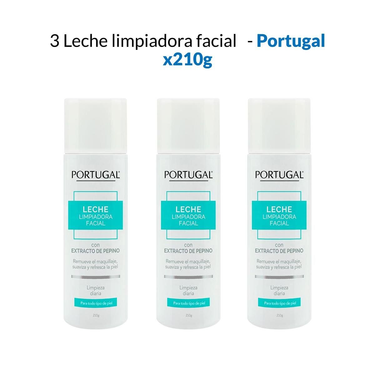 GENERICO - 3 Leche Limpiadora Facial - Portugal 210Gr_.