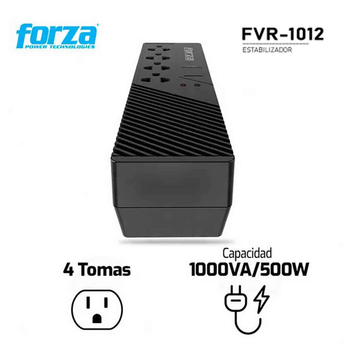 FORZA - Estabilizador Forza FVR-10121000VA500W 220V