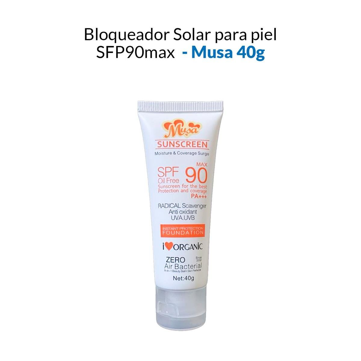 GENERICO - Bloqueador Solar Para Piel Sfp90Max - Musa 40G_.