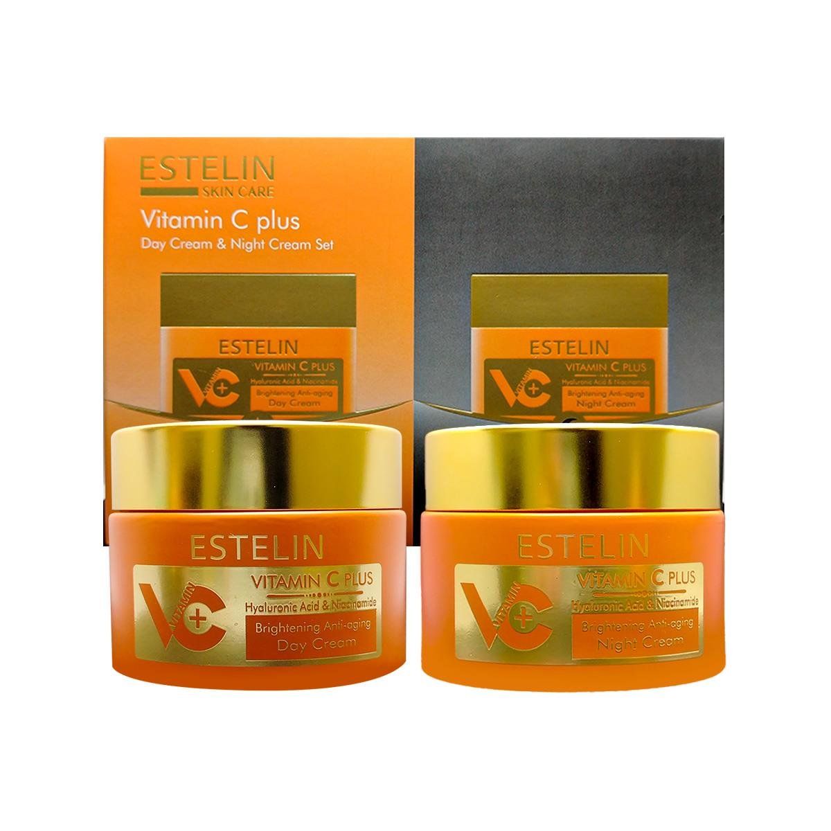 GENERICO - Vitamina C Plus Crema de Día y Crema de Noche 2Pc - Estelin 50g_.