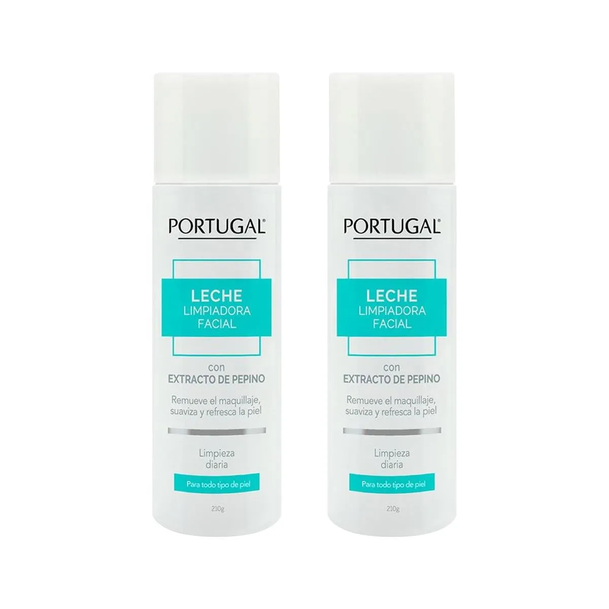 GENERICO - 2 Leche Limpiadora Facial - Portugal 210Gr_.
