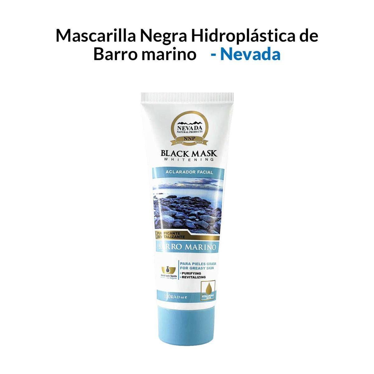 NEVADA NATURAL PRODUCTS - Mascarilla Negra Hidroplástica De Barro Marino 120Gr - Nevada_.