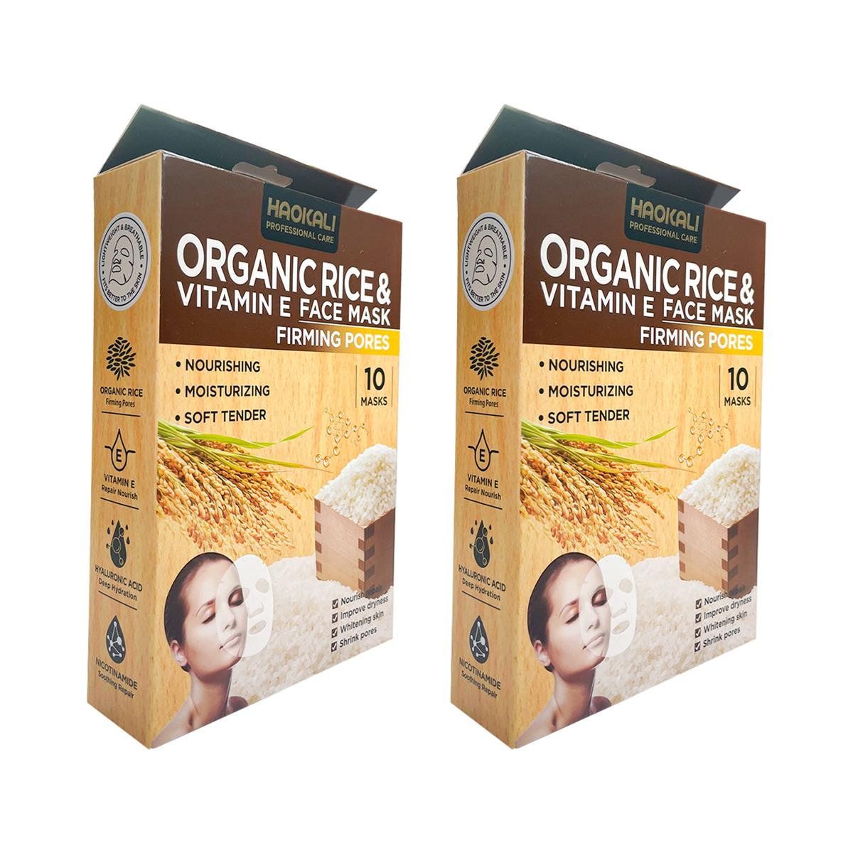 WOKALI - 2 Mascarilla Facial De Arroz 30Ml X 10 Piezas  Wokali_.