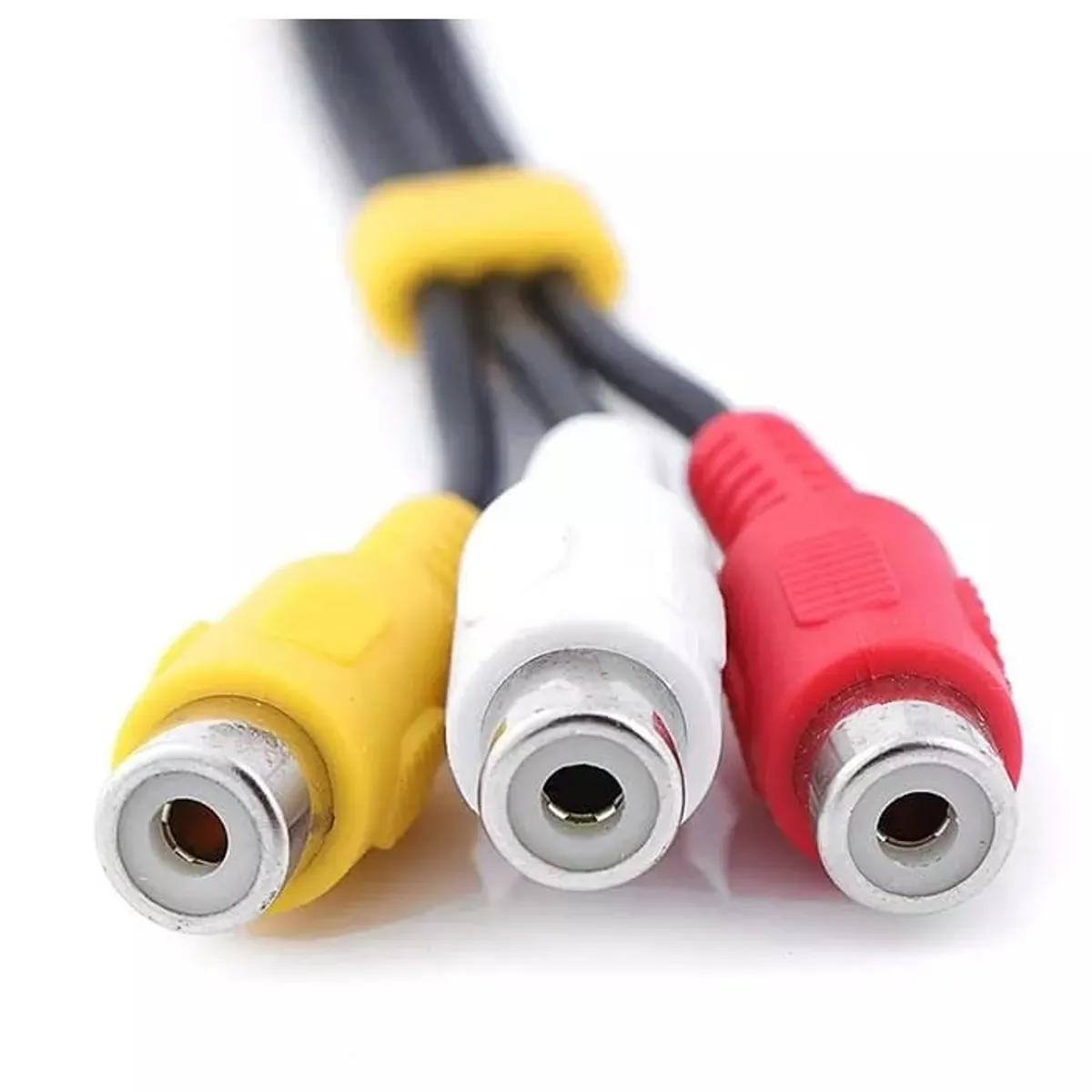 GENERICO - Cable Adaptador de Audio y Video Aux 3.5mm a 3 RCA Hembra