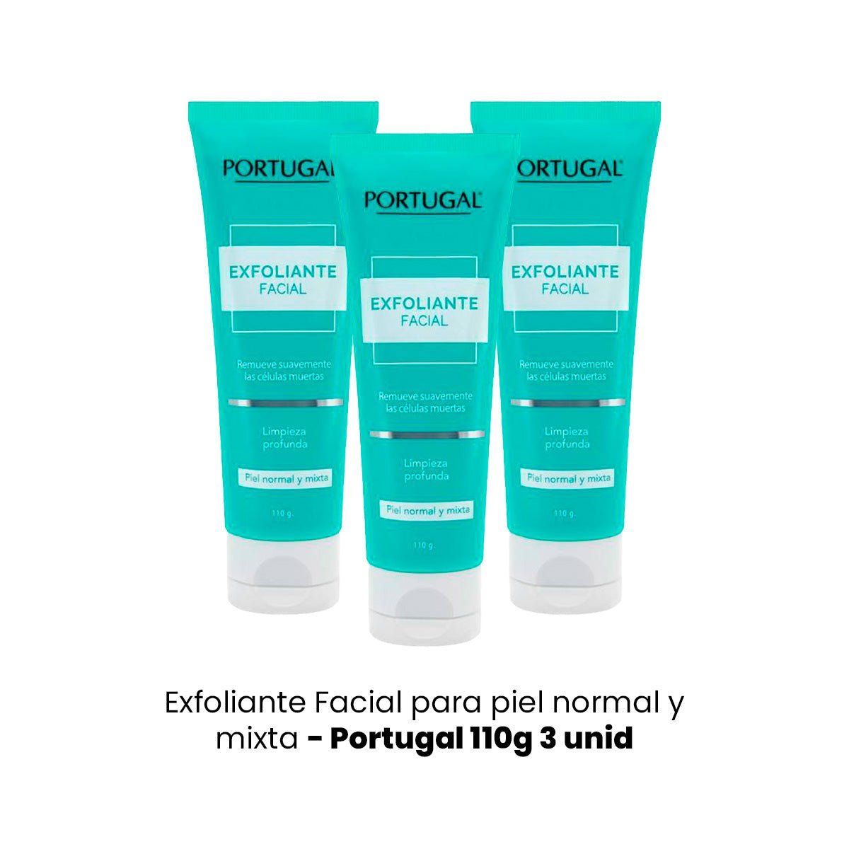 GENERICO - Exfoliante facial para piel normal y mixta - Portugal 110g 3 unidades_.
