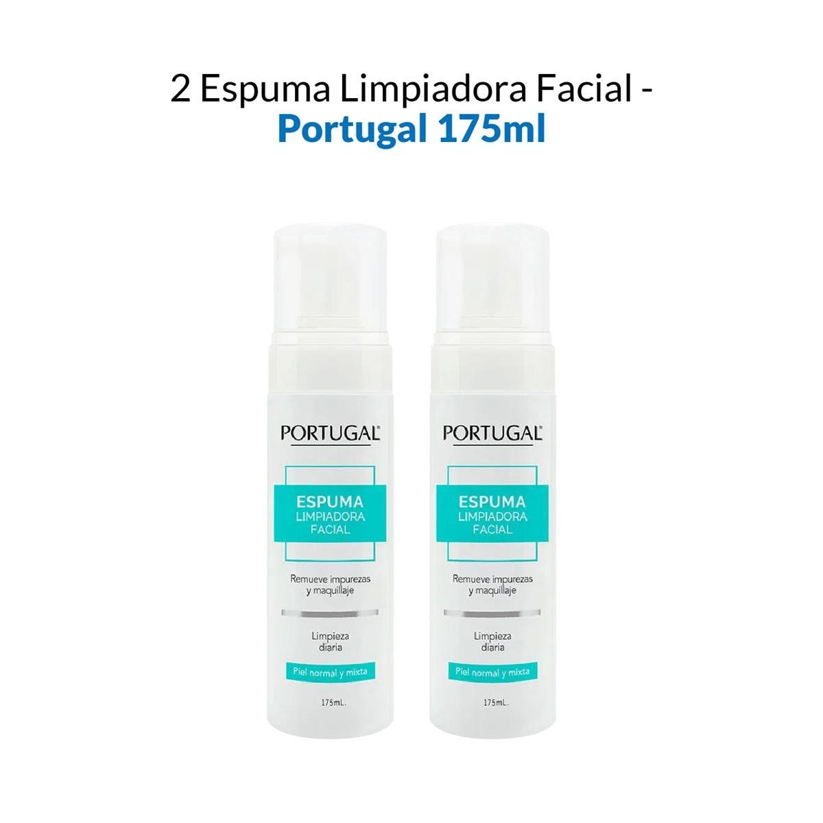 GENERICO - 2 Espuma Limpiador Facial - Portugal 175ml_.