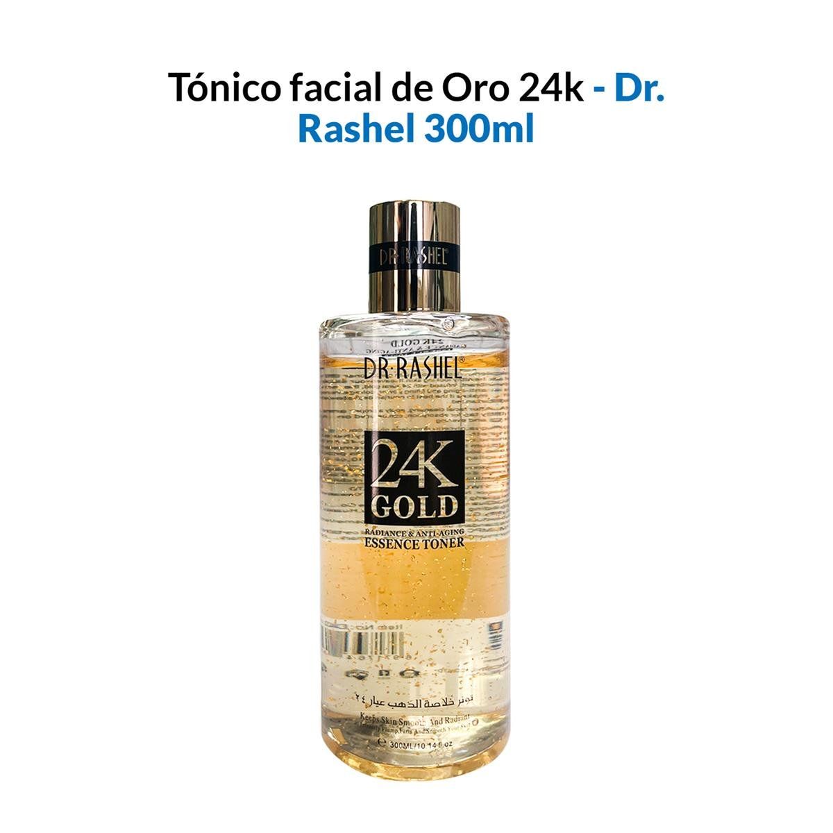GENERICO - Tónico Esencia Antienvejecimiento Y Resplandor Oro 24K 300Ml_.