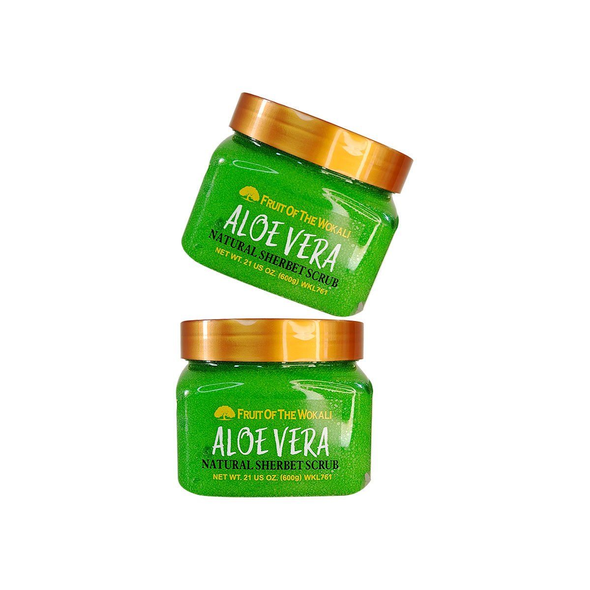 WOKALI - Crema exfoliante Aloe Vera - Wokali 600Gr 2 Unidades_.