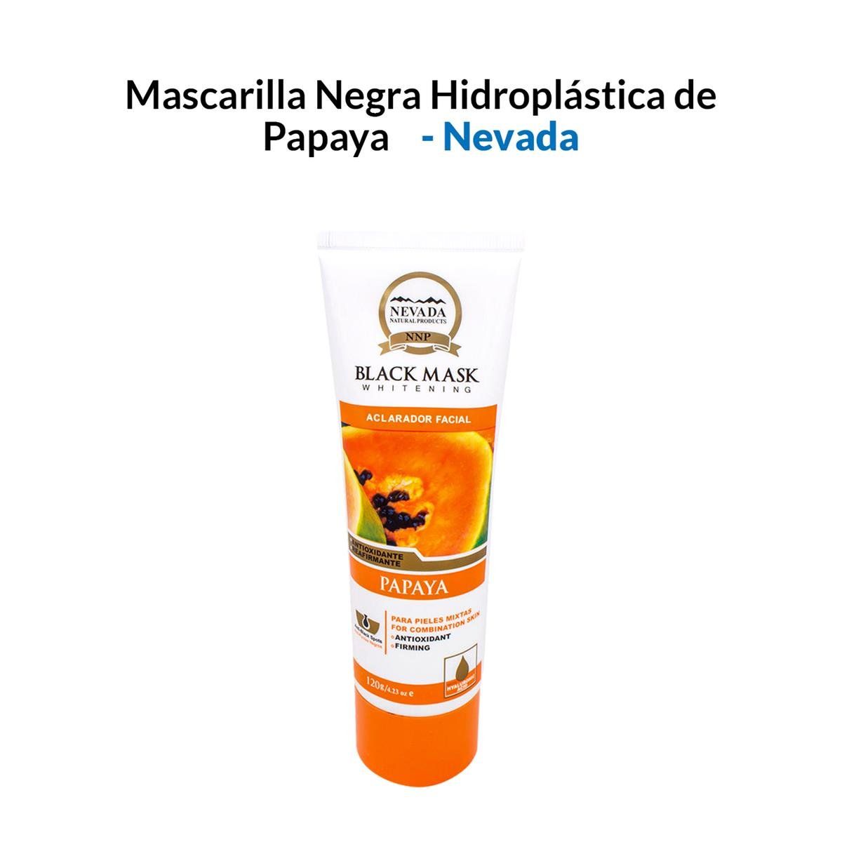 NEVADA NATURAL PRODUCTS - Mascarilla Negra Hidroplastica De Papaya 120Gr - Nevada_.