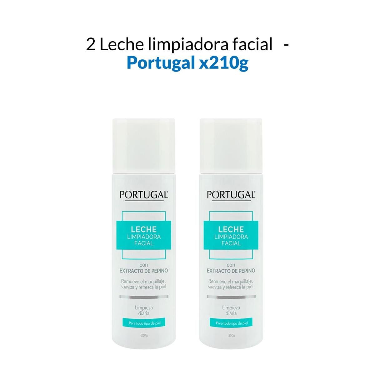 GENERICO - 2 Leche Limpiadora Facial - Portugal 210Gr_.