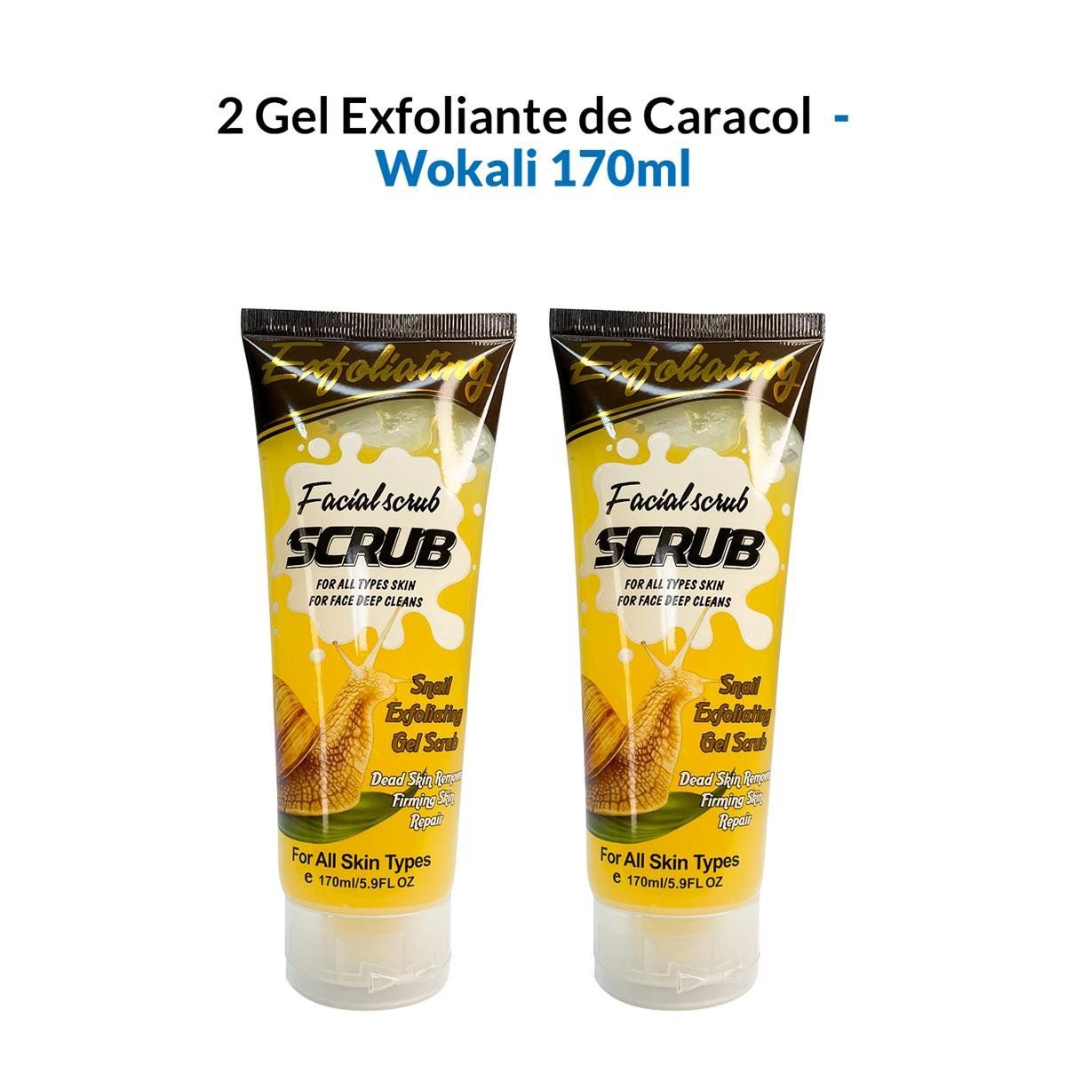 WOKALI - 2 Gel Exfoliante De Caracol 170Ml  Wokali_.