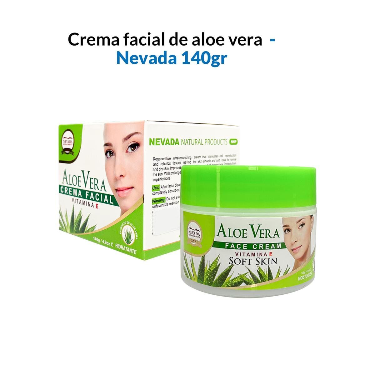 NEVADA NATURAL PRODUCTS - Crema Facial De Aloe Vera 140Ml - Nevada_.