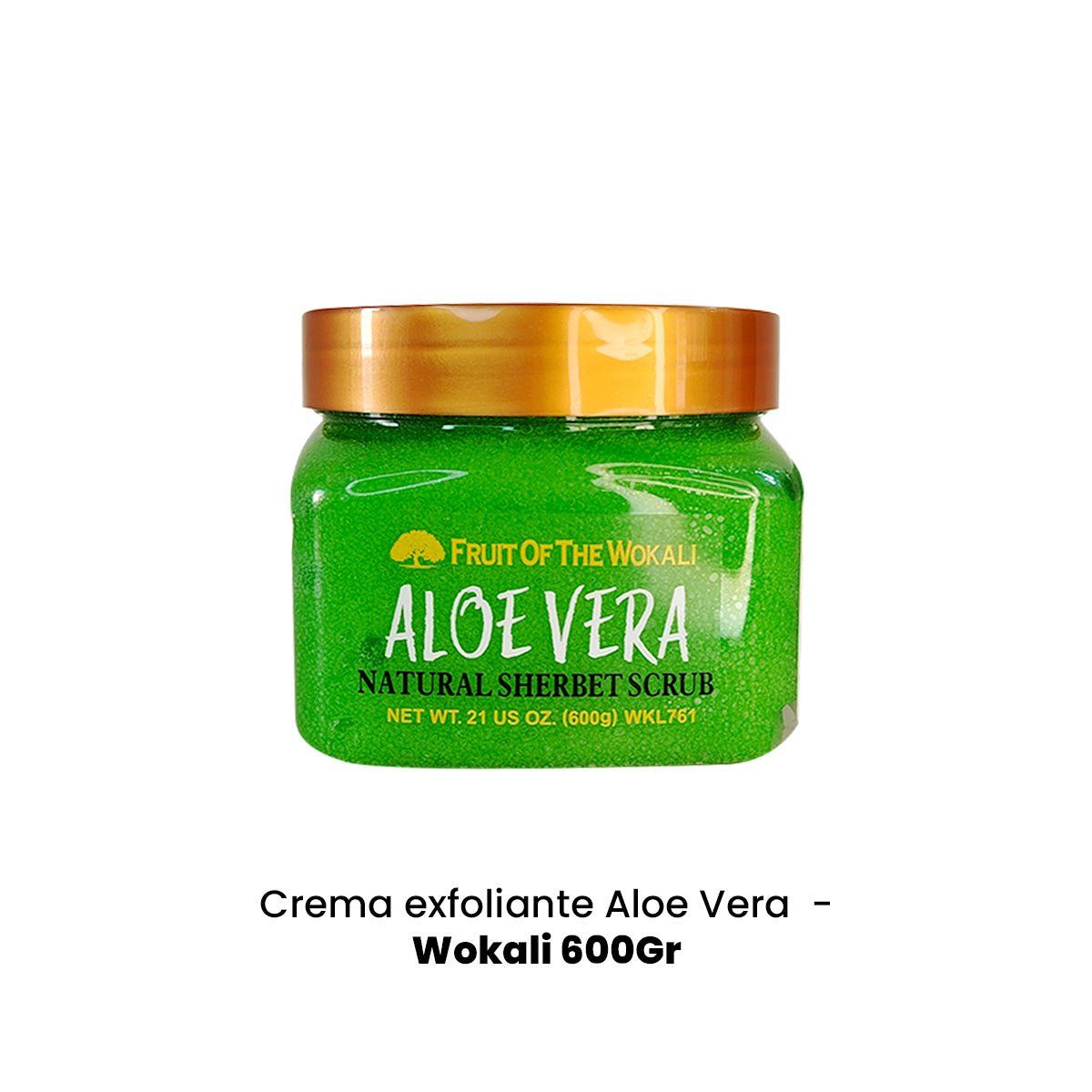 WOKALI - Crema exfoliante Aloe Vera - Wokali 600Gr_.