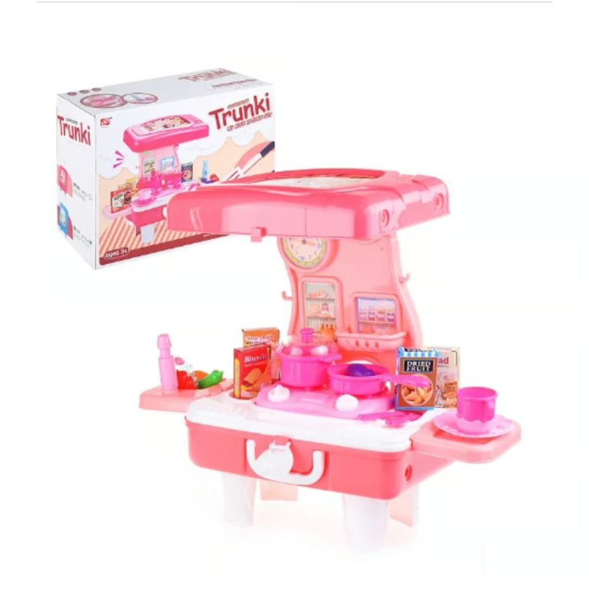 GENERICO - Mini Maleta Cocina Rosada