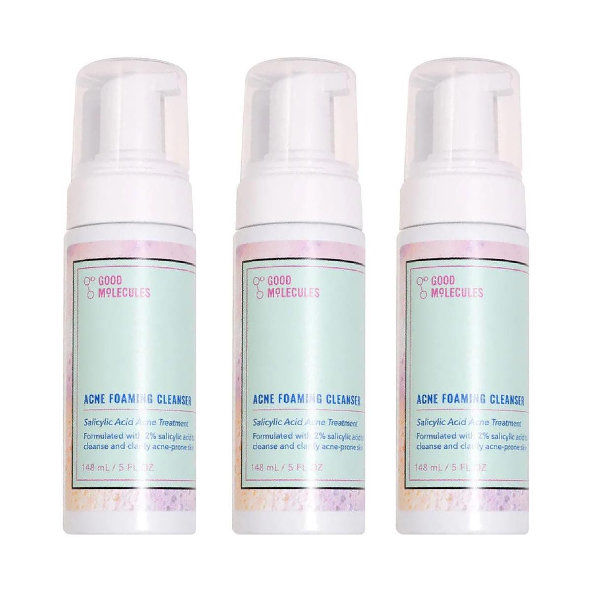 GOOD MOLECULES - 3 Limpiador espumante para el acné - Good Molecules 148ml_.
