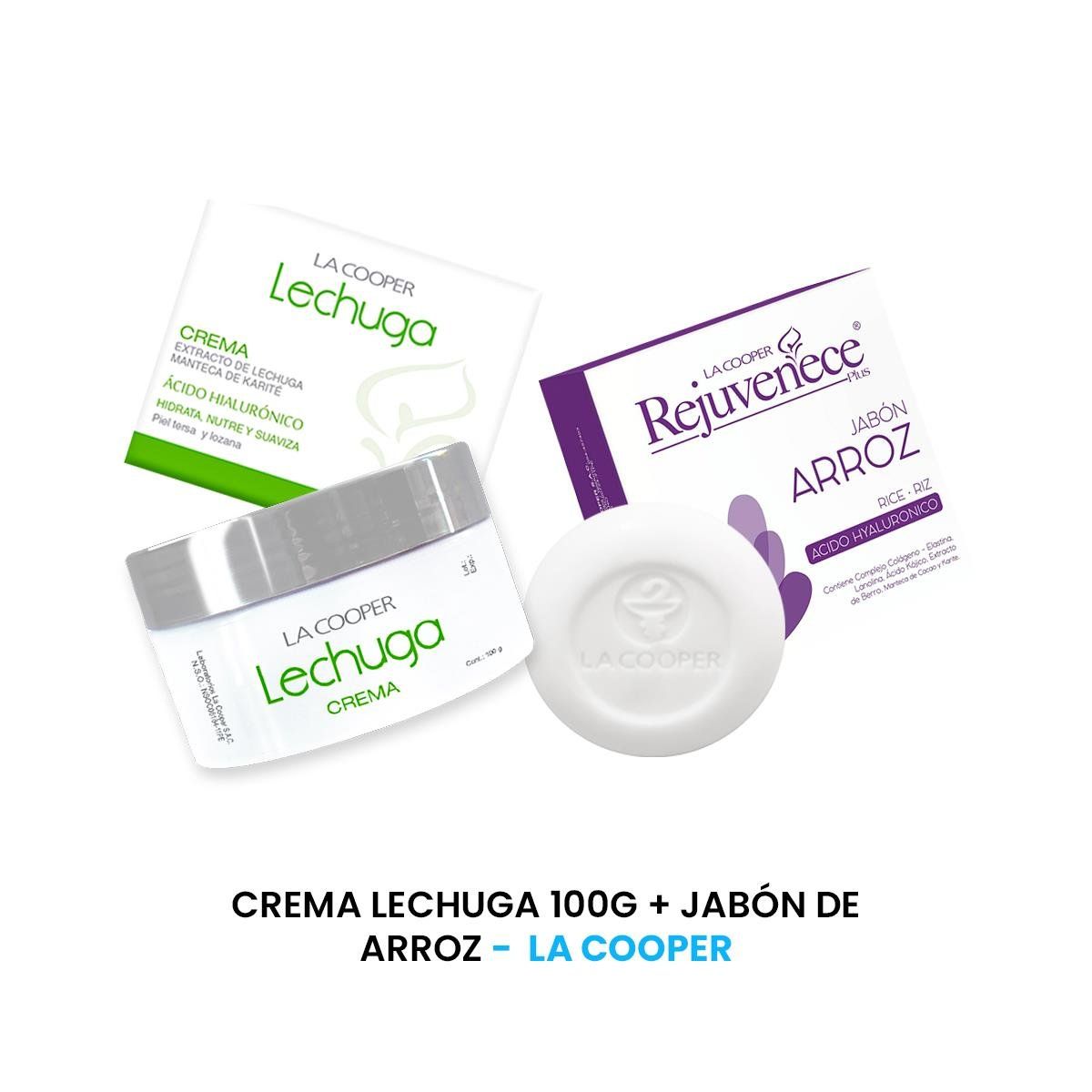 GENERICO - Crema Lechuga 100G + Jabón De Arroz - La Cooper_.