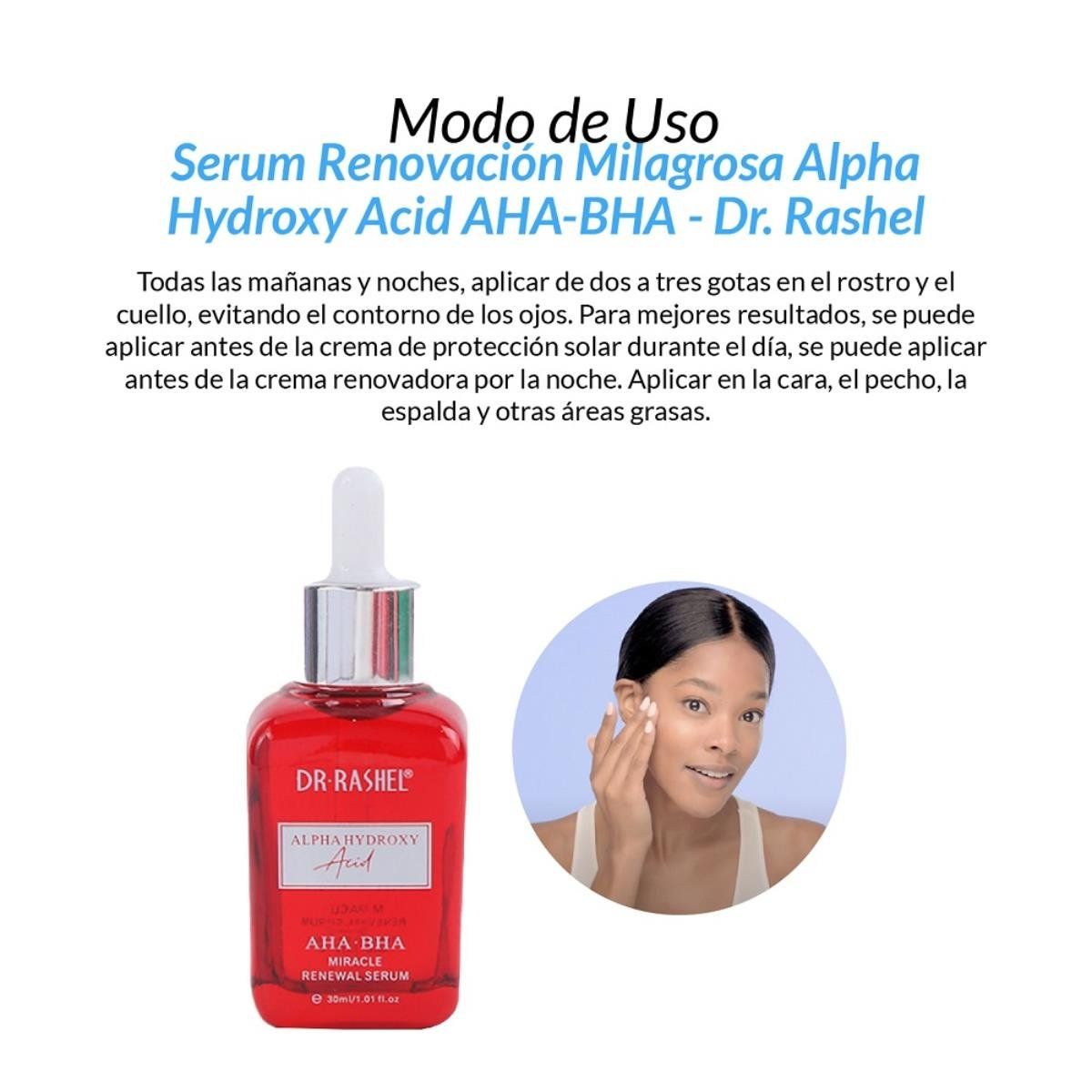 GENERICO - Serum Renovación Milagrosa Alpha Hydroxy Acid Aha-Bha - Dr Rashel_.