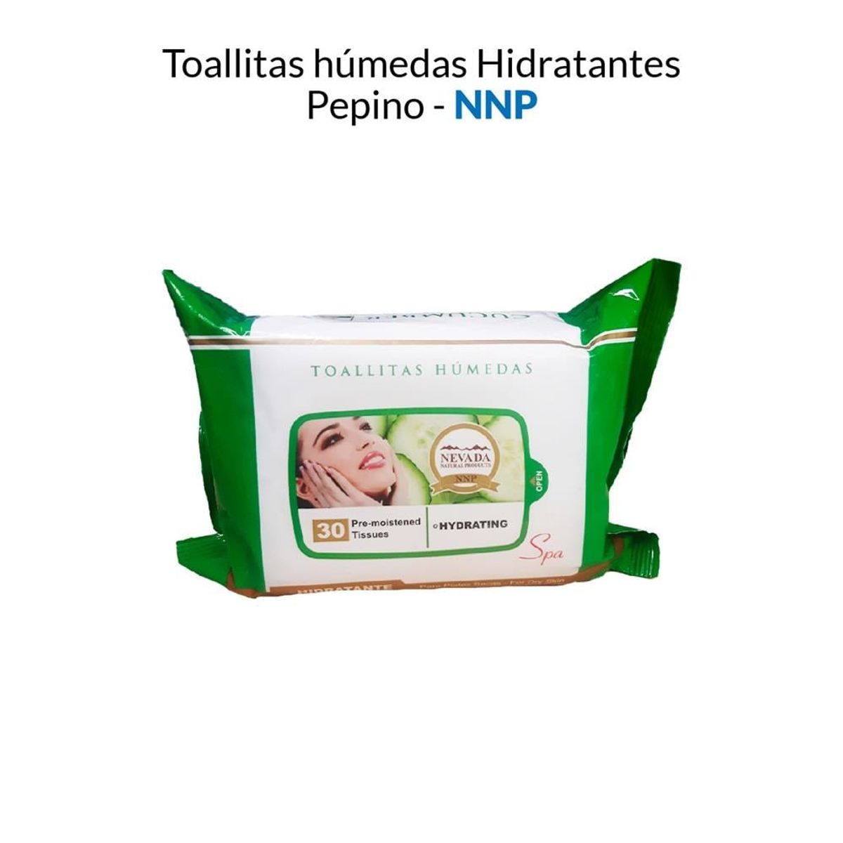 NEVADA NATURAL PRODUCTS - Toallitas Húmedas Hidratantes Pepino - Nnp_.