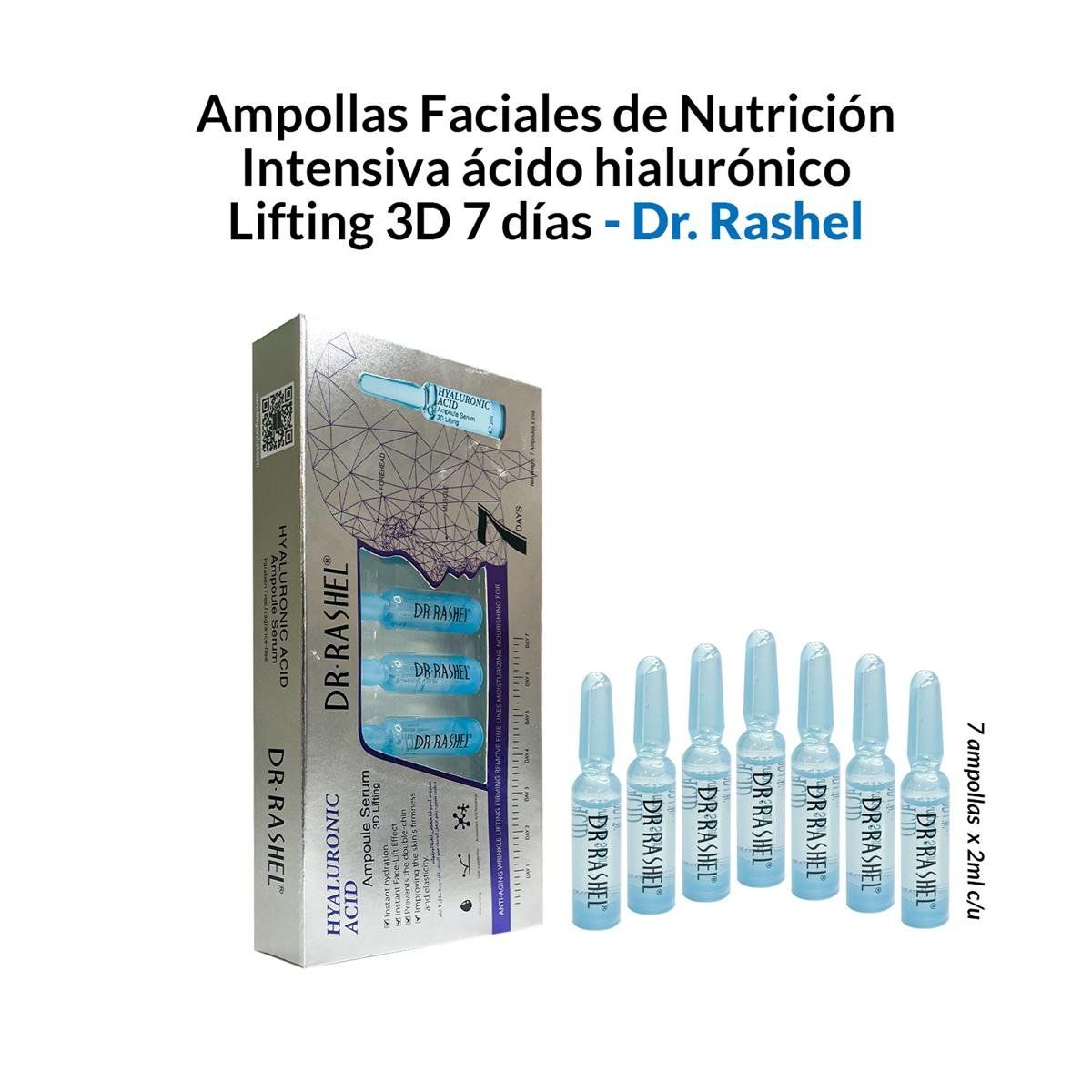 GENERICO - Ampollas Faciales Intensivas De Ácido Hialurónico Lifting 3D 7 Días_.