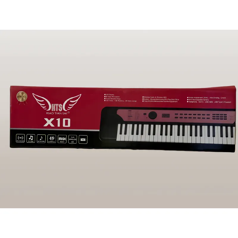 GENERICO - Teclado XTS-X10 49 teclas RECARGABLE USB Y MICROFONO