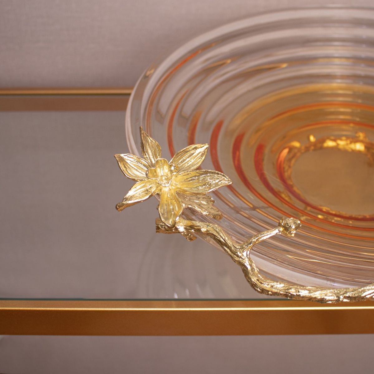 PANADECOR - Centro De Mesa Panadecor Con Detalles Dorados 40Cm